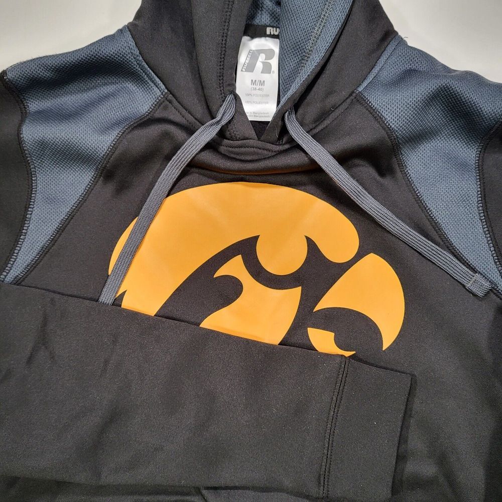 Iowa Hawkeyes Men's Medium Black Russell Sweatshirt‎